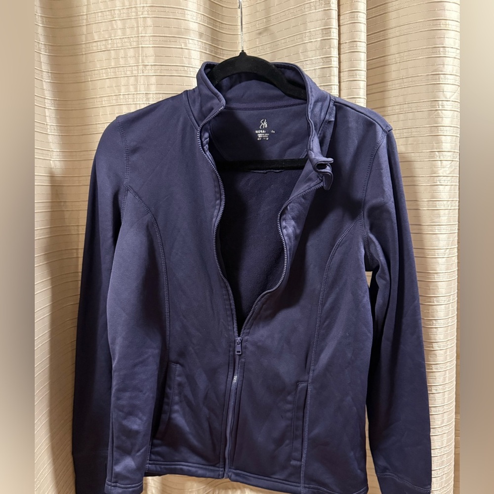 Emerald Navy Full-Zip Utility Jacket